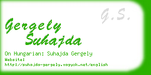 gergely suhajda business card